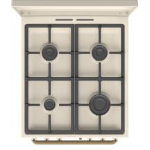 GORENJE GKS5B70CLI Retro gas-electric cooker | AirFry | convection | AquaClean | cream