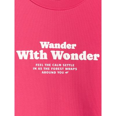 8. Women's oversize sweatshirt without hood 4F 4FRSS26TSWSF2993-53S