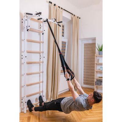 35. GYMNASTIC LADDER ADJUSTABLE BAR AND HANDLE BENCHK 732W