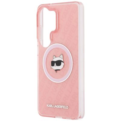 6. Karl Lagerfeld IML Repeated Choupette MagSafe Case for Samsung Galaxy S26 Ultra - Pink