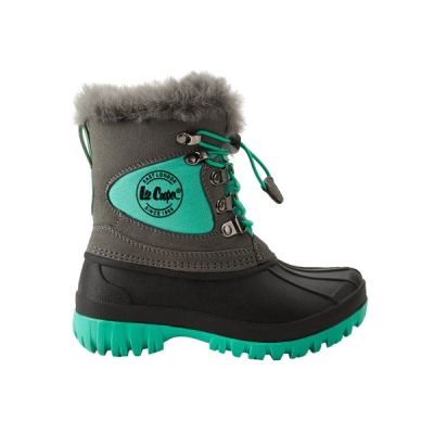 Lee Cooper winter boots for children, turquoise, insulated snow boots