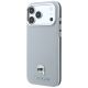 2. Karl Lagerfeld Grained Karl Head Metal MagSafe Case for iPhone 18 Pro / 17 Pro - Gray