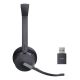 4. Yealink WH64 Hybrid Dual Teams Headset Wireless Headband Office/Call Center Micro-USB Bluetooth Black