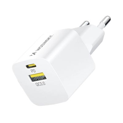 Wozinsky WWCEAC GaN USB-A USB-C 33W Wall Charger - White