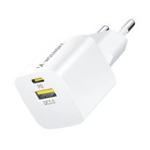 Wozinsky WWCEAC GaN USB-A USB-C 33W Wall Charger - White