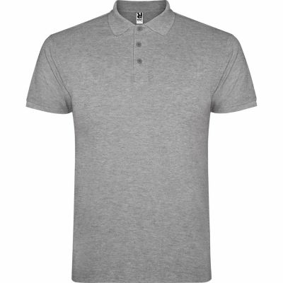 Short-sleeved gray POLO shirt