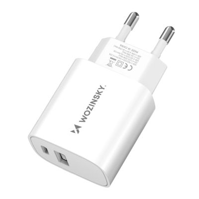 2. Wozinsky WGWCW USB-A USB-C 20W Wall Charger - White
