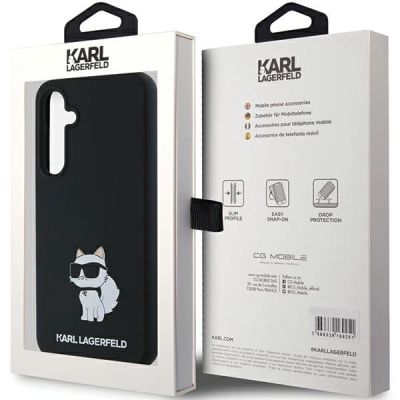 8. Karl Lagerfeld Silicone Choupette case for Samsung Galaxy A35 - black