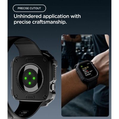8. Spigen Rugged Armor Case for Apple Watch 42mm - Matte Black