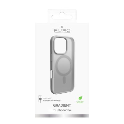 9. Puro Gradient MagSafe Silicone Case for iPhone 16 Pro Max - Silver