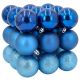 2. DECORATIVE PLASTIC BAUBLE SAFE 27 PCS diameter 6 cm BLUE MICA