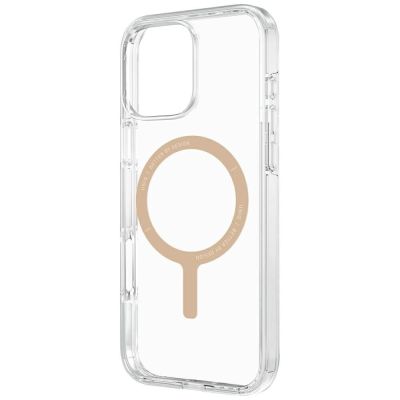 2. Uniq Clario Magclick Charging Case for iPhone 16 Pro - Transparent Gold