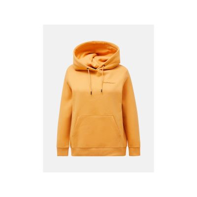 Peak Performance W Original Small Logo Hoo Orange Sweatshirt