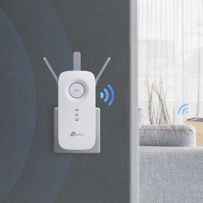 5. TP-Link RE450 Network Transmitter and Receiver White 10, 100, 1000 Mbit/s