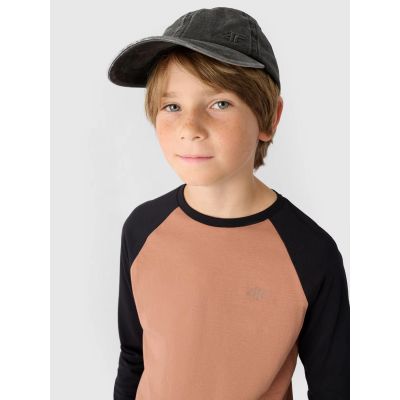 5. Longsleeve regular plain boys 4F Junior 4FJWAW24TLONM293-65S