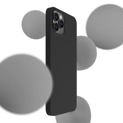 8. 3mk Silicone Case for iPhone 12 Pro Max - black