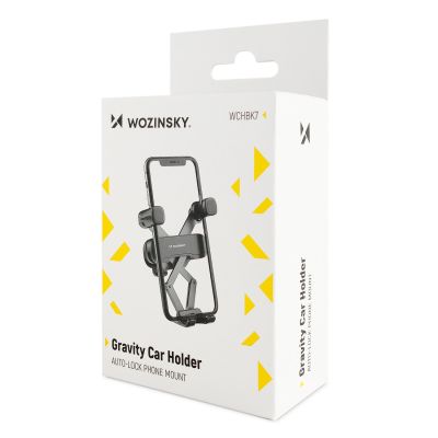 8. Wozinsky Gravity Car Phone Holder Black (WCHBK7)