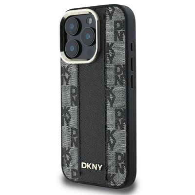 2. DKNY Checkered Pattern Magsafe iPhone 16 Pro Case - Black