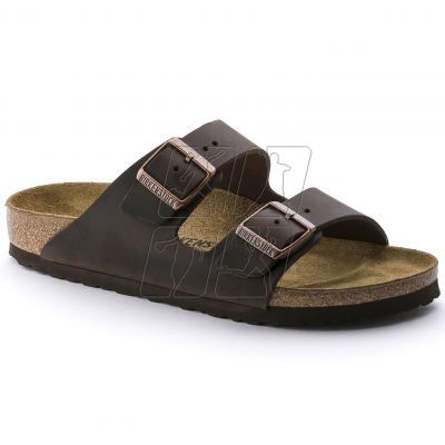 2. Women's/men's brown Birkenstock Arizona Nubuck Habana narrow flip-flops (52533)