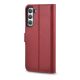 4. iCarer Haitang Leather Wallet Case Leather Case for Samsung Galaxy S22 + (S22 Plus) Wallet Housing Cover Red (AKSM05RD)