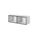 ROCO RO2 112/37/37 white/black bookcase