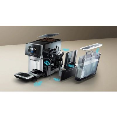 13. Siemens TP715R07 EQ700 espresso machine (black; 19 bar)
