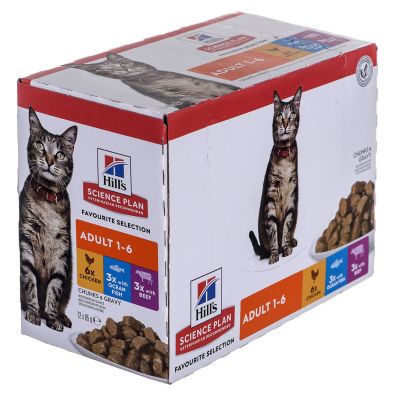 HILL'S Feline Adult Multipack Classic - sachet 12x85g