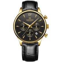 Giewont Chronograph Sapphire Black and Gold Men's Watch GW6310-A4