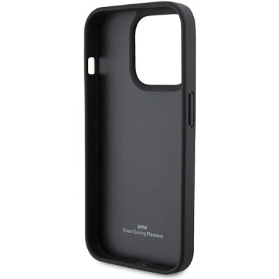 7. BMW Leather Quilted case for iPhone 15 Pro Max - black