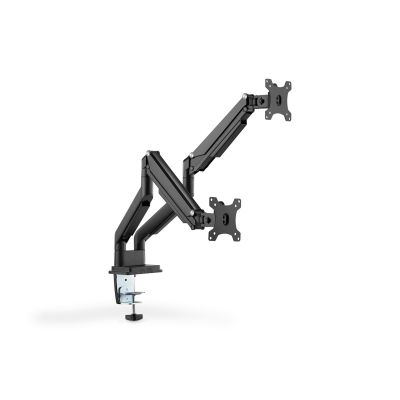 31. Double desk arm (clamp) 2xLCD max. 32" max. 2x9kg tilt and swivel black