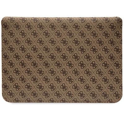 3. Guess 4G Stripe Metal Logo case for a 14" laptop - brown