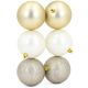 2. DECORATIVE PLASTIC SHATTER-RESISTANT BAUBLES 6 PCS 80 MM NOELLE