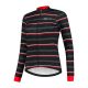 Rogelli women's winter jacket STRIPE black-red 2XL