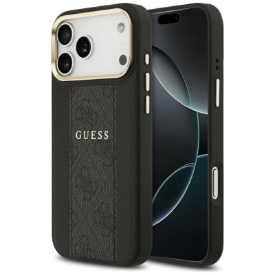Guess 4G Stripe MagSafe case for iPhone 17 Pro Max - black