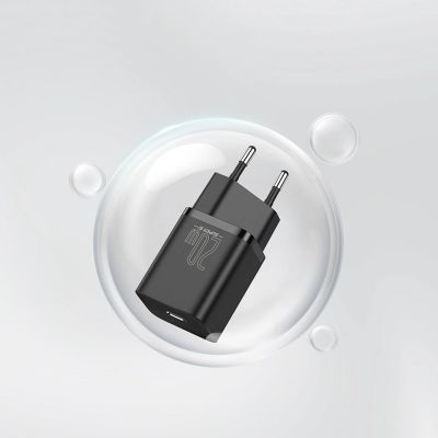 14. Baseus Super Si 1C fast charger USB Type C 20W Power Delivery + USB Type C - Lightning cable 1m black (TZCCSUP-B01)