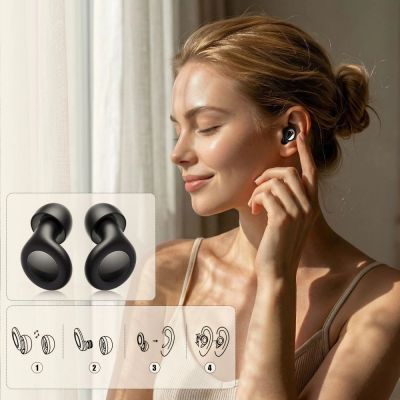 4. Tech-Protect QuietFit Silicone Earplugs with Acoustic Filter - Black