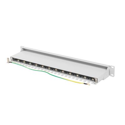 5. LANBERG PATCH PANEL 24 PORT 1U 19" CAT.7 FTP GRAY PPS7-1024-S