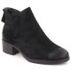 4. Women's ankle boots with a block heel, insulated, black, Potocki 12472