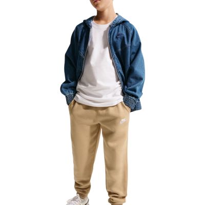 3. Nike Sportswear Club Fleece Beige Kids' Pants FD3008 286