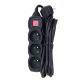 8. ESPERANZA 3-OUTLET POWER STRIP WITH 3M SWITCH, BLACK ELK211K