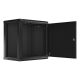2. LANBERG WALL-HUNG RACK CABINET 19" 12U 600X450 METAL DOOR BLACK (FLAT PACK) WF01-6412-00B