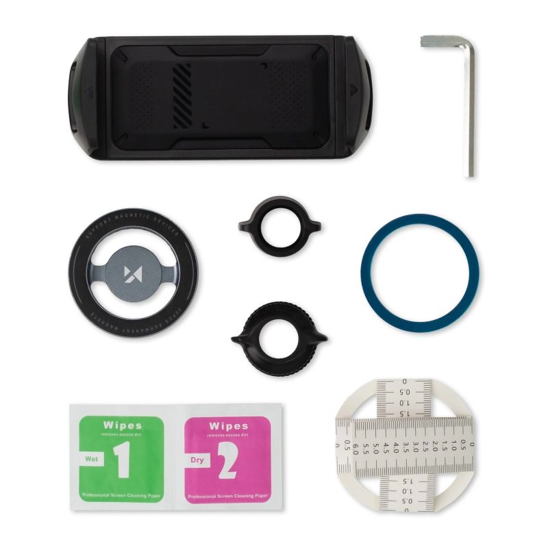 3. Wozinsky WTY0YS1 magnetic holder, 360° rotating, solid, for phone and tablet - gray