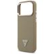 6. Guess Grained Triangle Logo MagSafe case for iPhone 17 Pro Max - brown