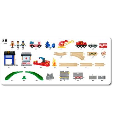 10. BRIO Rescue Team Train Set