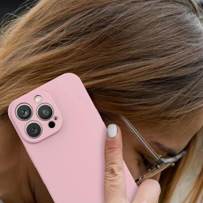 10. Silicone case iPhone 14 Plus silicone cover beige