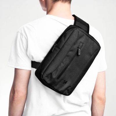 12. Wozinsky WSB6GR Scooter Handlebar Sports Bag with Shoulder Strap 5L - Gray