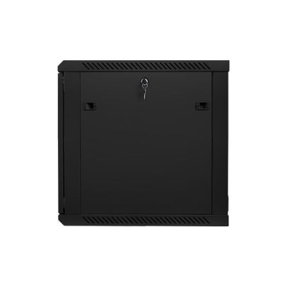 9. Lanberg WF01-6612-10B rack cabinet (12U; 635mm / 600mm / 600 mm; wall-mounted; Glass; 19''; black)