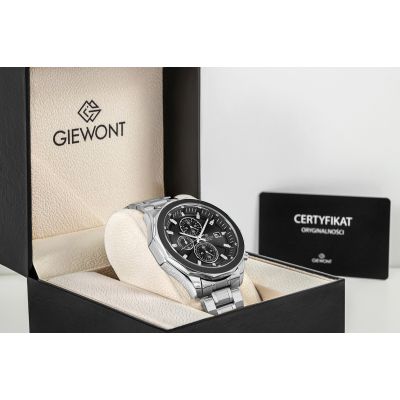 7. Giewont Chronograph Sapphire Silver Men's Watch GW7290-B2