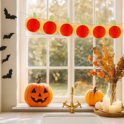 5. HALLOWEEN PUMPKIN DECORATIVE GARLAND