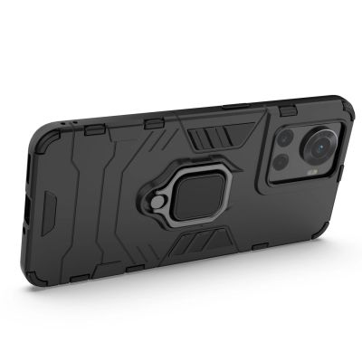 12. Ring Armor armored hybrid case cover + magnetic holder for OnePlus Ace black
